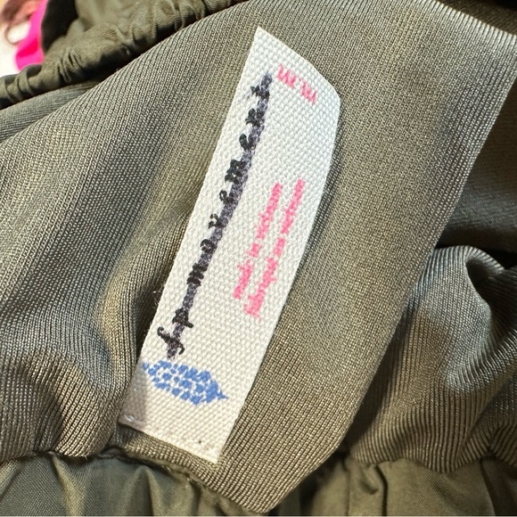 New Free People Movement Get Your Flirt On Short in Olive Medium - Picture 7 of 7